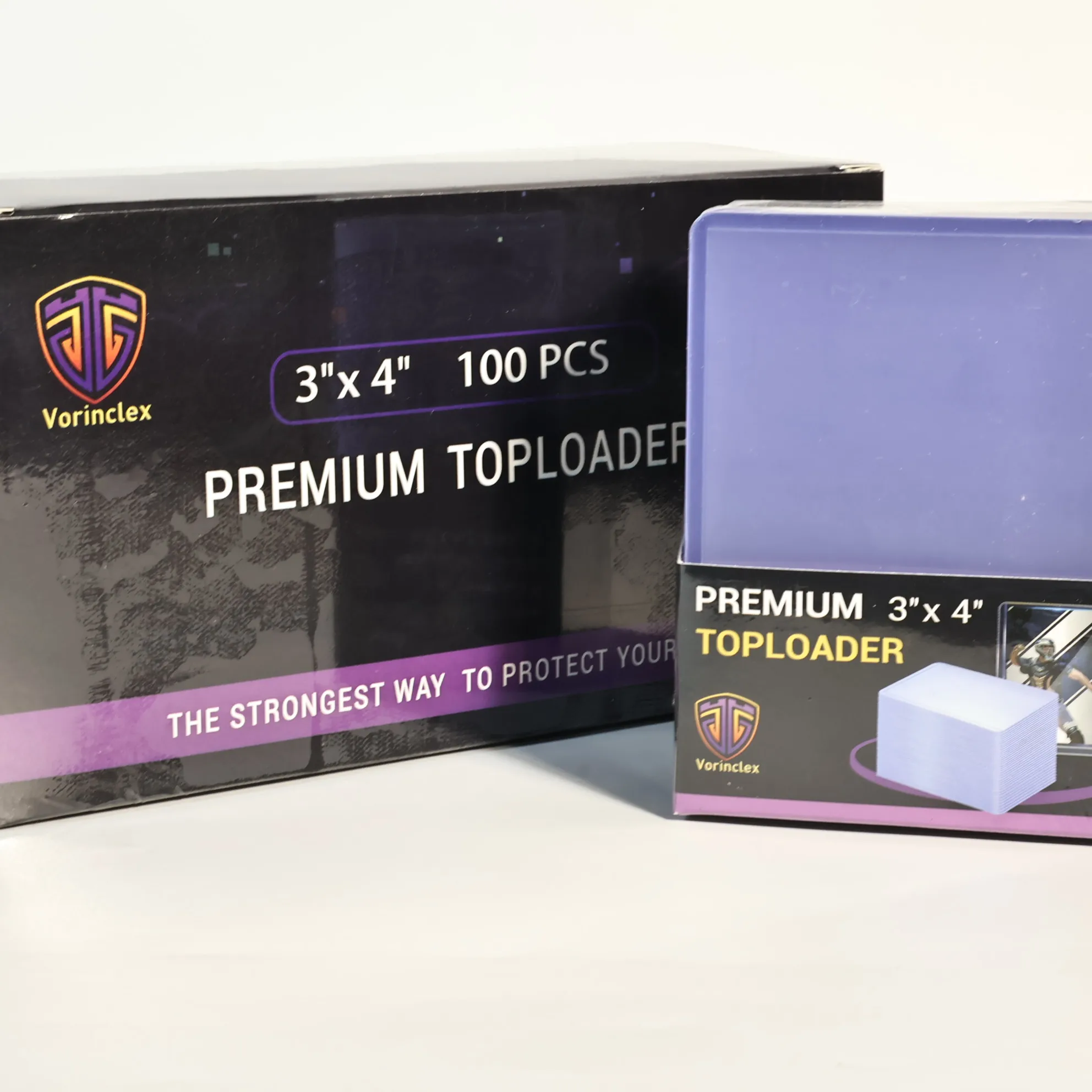100pcs 35PT Toploaders for Trading Sports Football and Game Cards Premium Toploader Card Sleeves with Protective Film