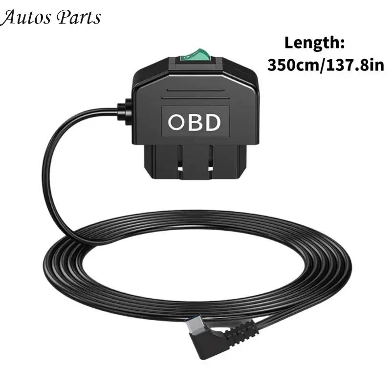 57BA Easy Install OBD Line Dashboard Cable 3.5m for Car Cameras & Parking Monitoring