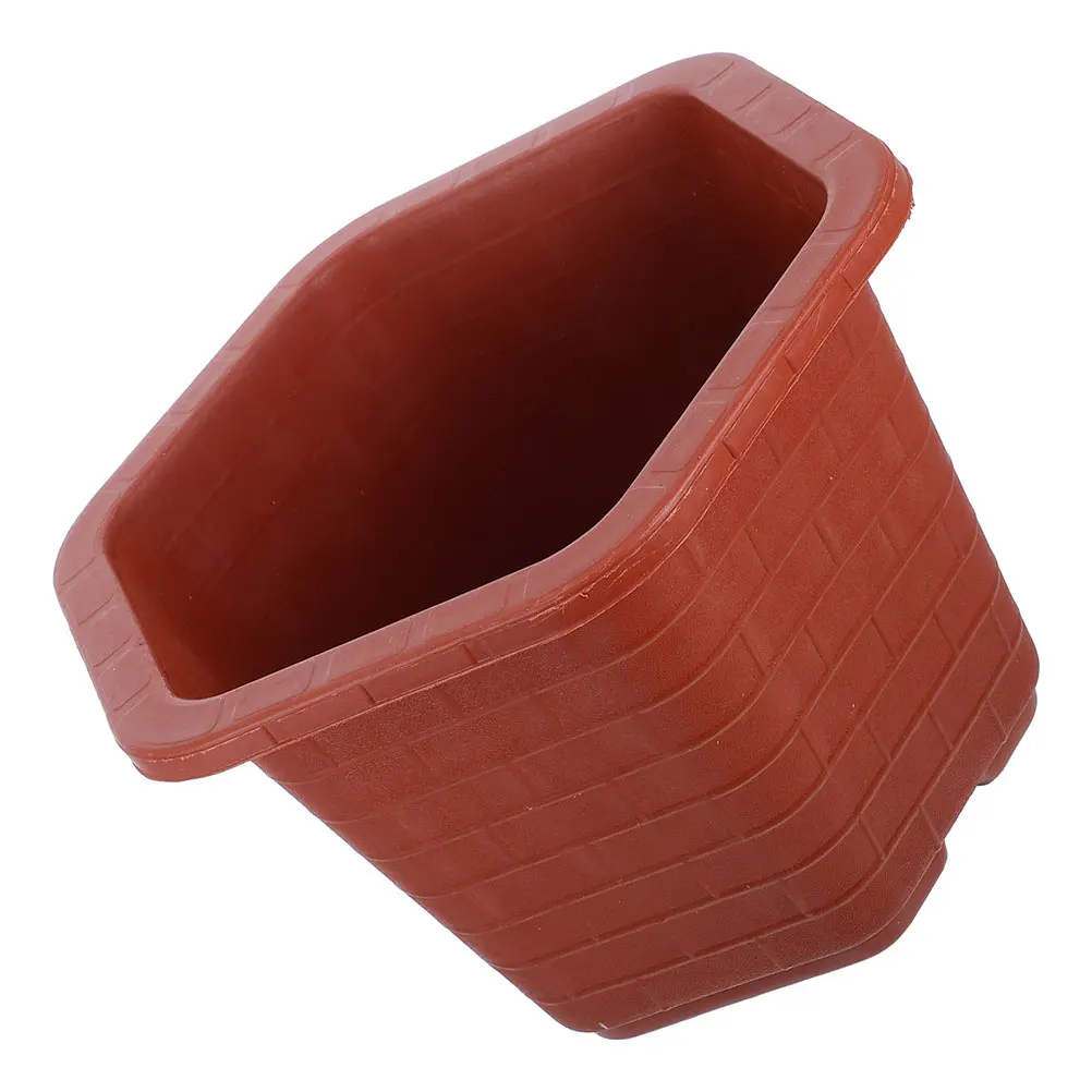 

Bonsai Flower Pot Hexagon Shaped Containers Balcony Home Office Growing Pots Succulent Plastic Large Capacity Drainage Aesthetic
