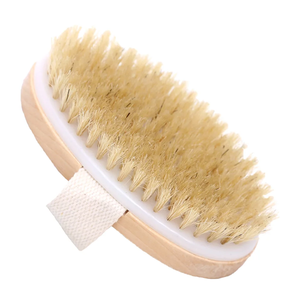 

1PC Exfoliating Brush Bristle Brush Soft natural bristle SPA Body Brush without Handle Shower Brush Body Scrubber Skin