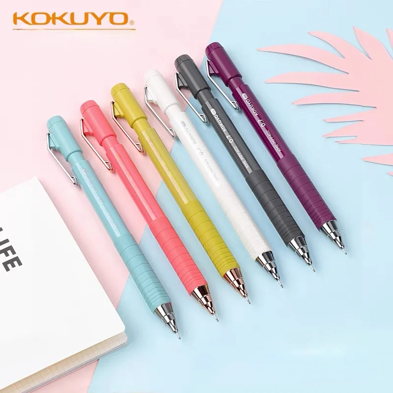 

1pcs Kokuyo me Mechanical Pencil 0.7mm Movable Pencil Painting Rotating Rubber Pencil Student Use Japanese Stationary