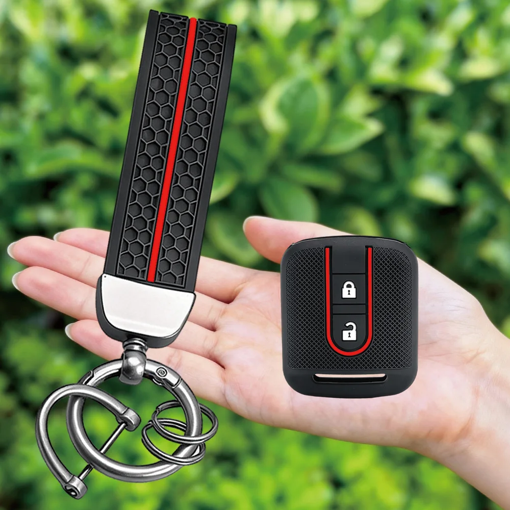 New Remote Car Silicone Key Case For Nissan Qashqai Micra Navara Almera Note 350Z Pathfinder Key Fob Rubber Cover 2 Buttons