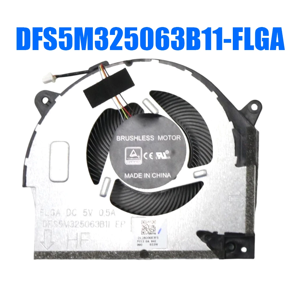 DFS5M325063B11-FLGA DFS200105BD0T-FLGB DC5V Laptop CPU+GPU Fan