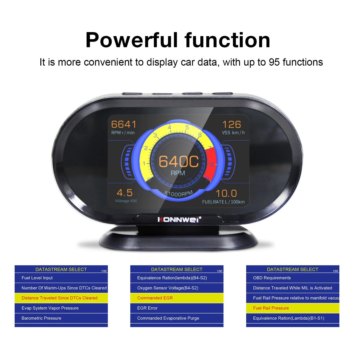 

Original KW206 Professional Car Speed Projector OBD2 Gauge Head up Display with Screen