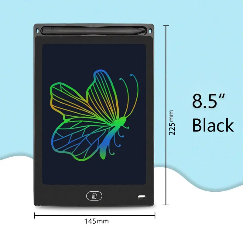 Mehrere Größen erhältlich: Zeichen- und Übungstafel – Handschrift-Tablet mit One-Touch-Löscherfunktion – 12'', 10'', 8'' – Wählen Sie Ihre Farbe – Detail 9