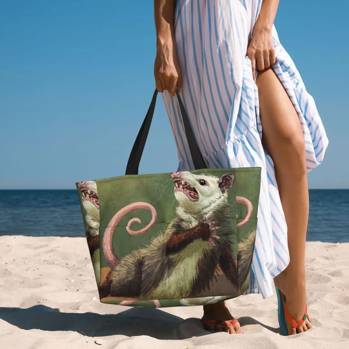 

Amateur Opossum Actress Beach Tote Bag Sport Gym Yoga Duffle Large Tote Bag Women Travel Bag Fitness bag