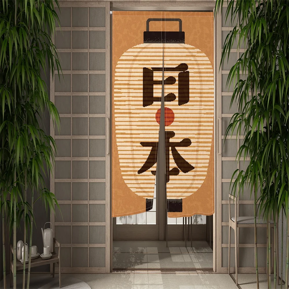 Izakaya Words Kitchen Curtain Bedroom Partition Curtain Japanese Style Curtains Doorway Feng Shui Entrance Door Curtain Decor