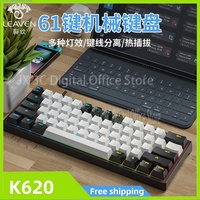 Leaven K620 Esports Wired Mechanical Keyboard Type-C Hot-Swappable Keyboard Rgb Russian Computer Gaming Keyboard Bluetooth wired