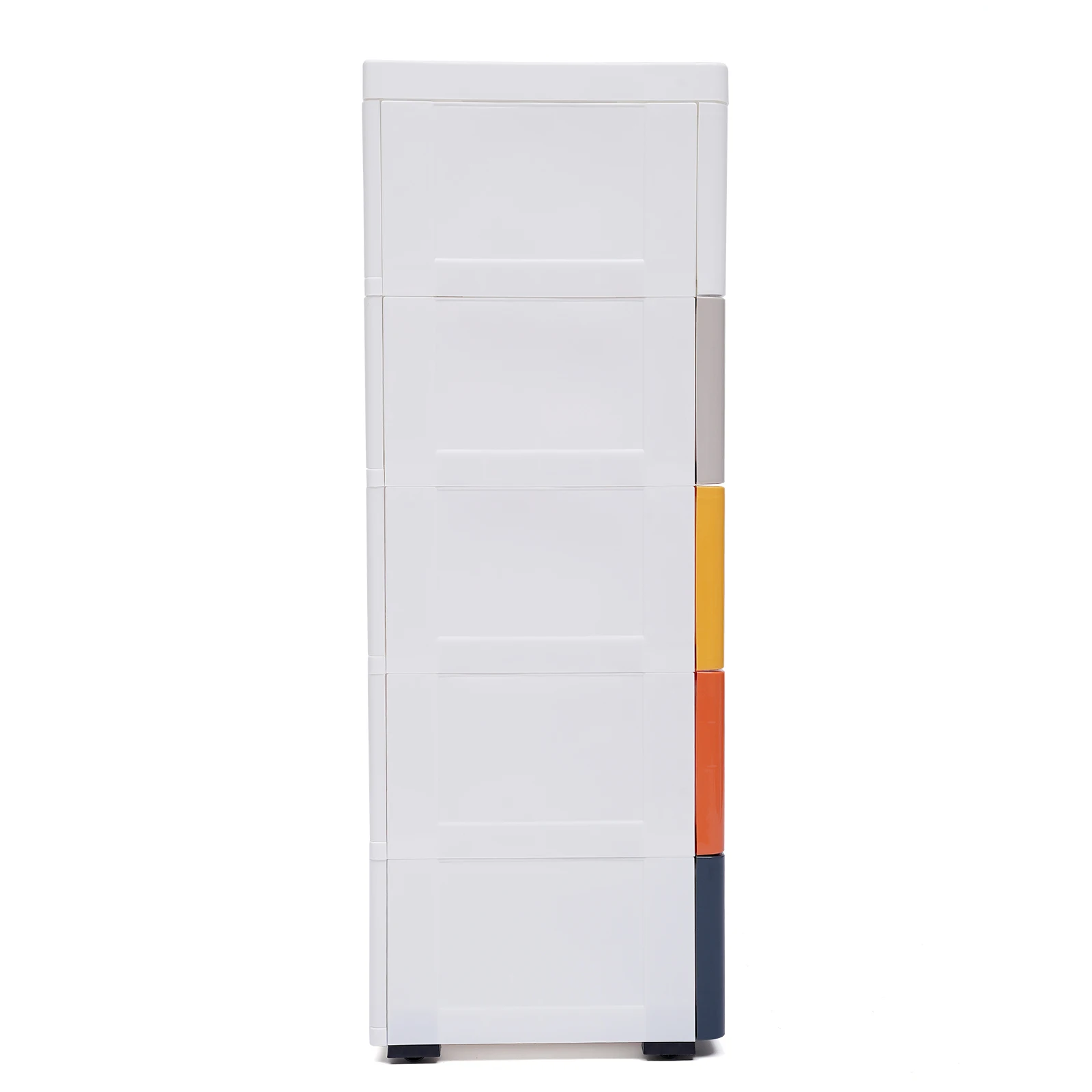 Plastic Drawers Dresser Storage Cabinet, 5 Drawer Stackable Vertical Clothes Storage Tower