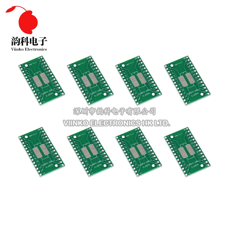 10PCS TSSOP28 SSOP28 SOP28 to DIP28 Transfer Board DIP Pin Board Pitch Adapter