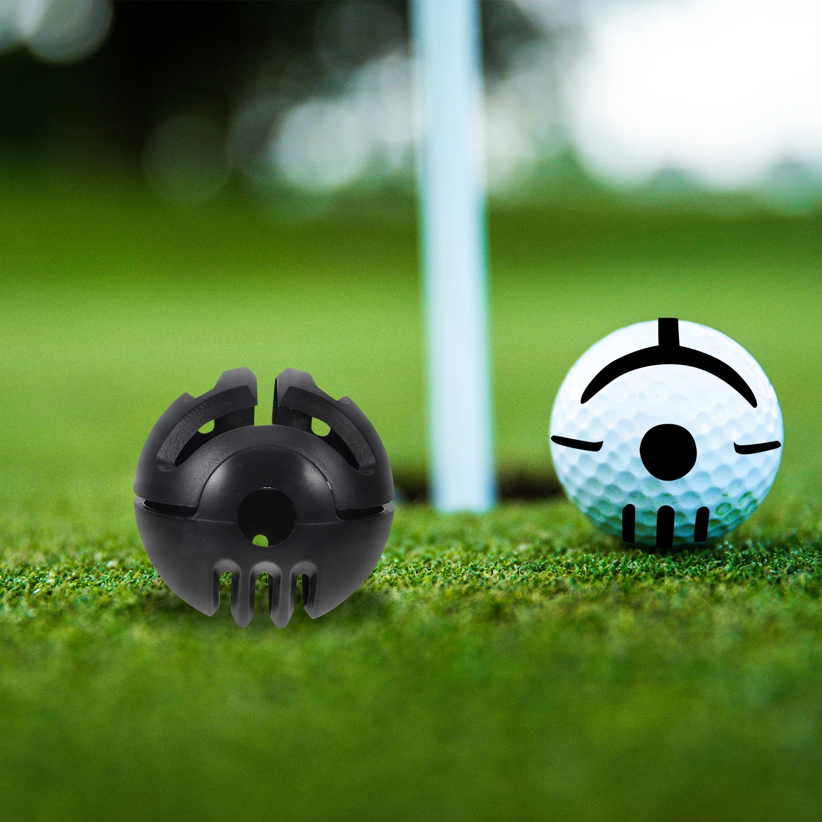 

1Set Clip Type Golf Ball Liner Strong ABS Material Manual Alignment Drawing Tool for Golfing Courses Marking Reverse Side