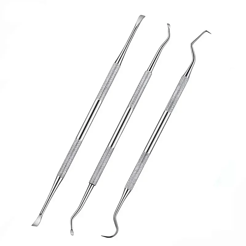 3Pcs Pet Dog Tooth Cleaner Tooth Scaler and Scraper Stainless Double Headed Tarter Remover Scraper Pet Teeth Dog Cleaning Tools