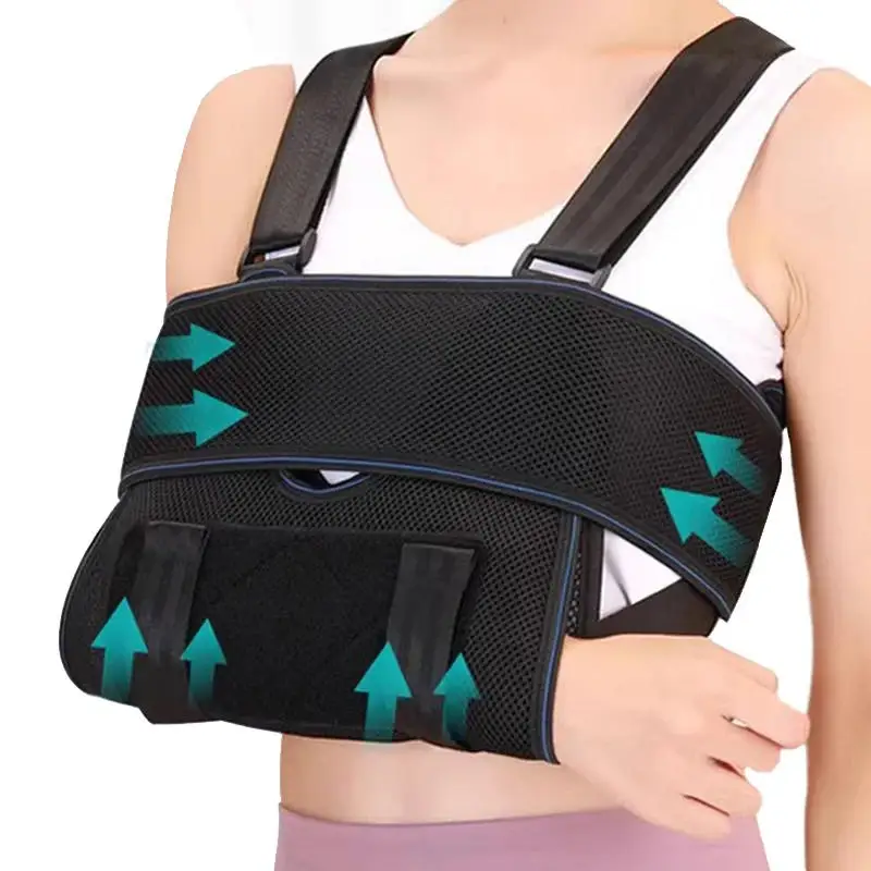Elbow Brace Support Shoulder Sling Immobilizer Brace Broken Fractured Adult Breathable Wrist Fracture Fixation Strap Protector
