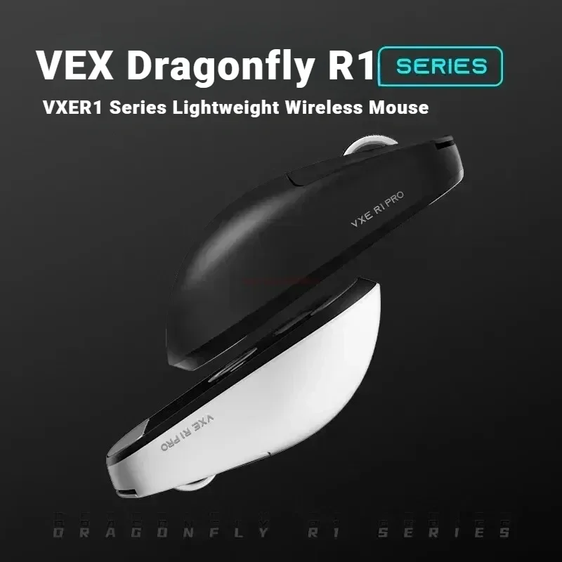 Imagem -02 - Vxe Dragonfly Mobile Mouse sem Fio para Gamer r1 Pro 2.4g Modo Duplo Paw3395 Leve Alto Desempenho Jogos