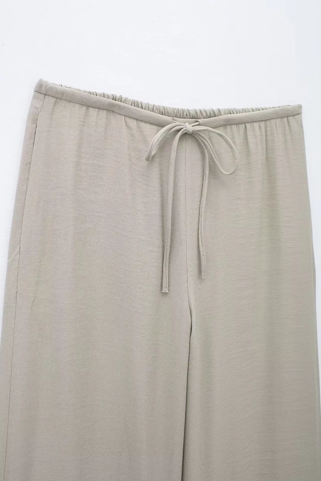 Tangada 2024 pantaloni larghi da donna in vita tinta unita elasthy pantaloni a gamba larga per donna 3 h0404