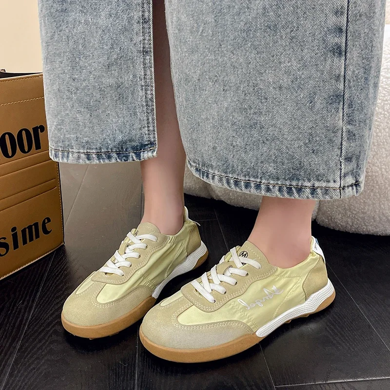 Women's Shoes 2024 Fashion Front Lace-up Women's Vulcanize Shoes Hot Sale Round Head High Quality Light Comfortable Casual Shoes