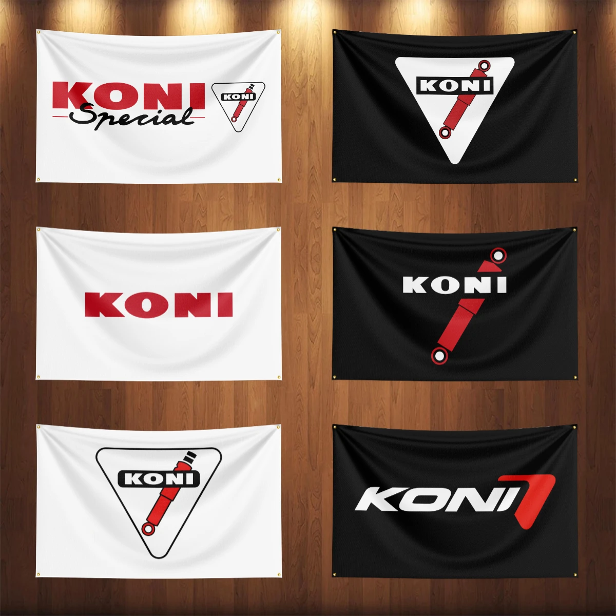 

90x150CM Konis Auto Parts Flag Car Truck Motor Parts Accessories Banner Garage Outdoor Decoration Tapestry Poster