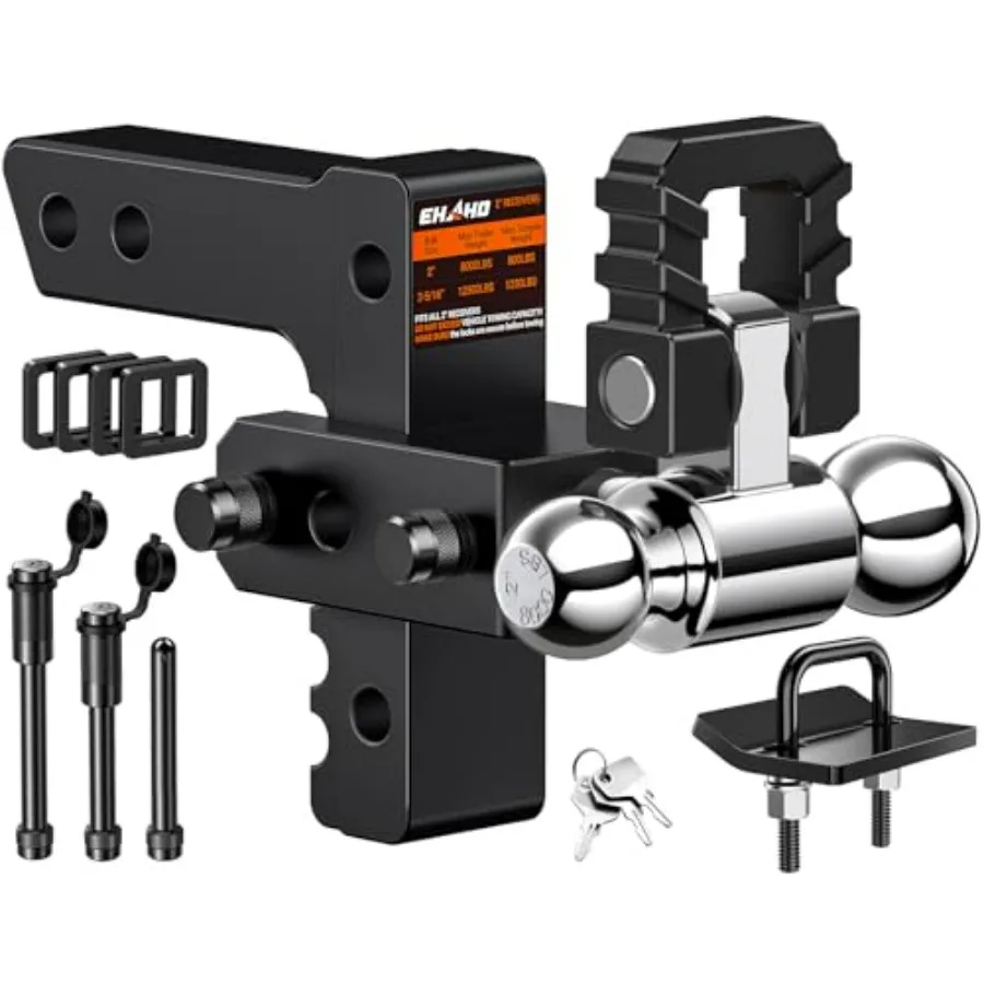 

Регулируемое прицепное устройство 2 дюйма с вылетом 6 дюймов (опускание/подъем) для грузовиков, грузоподъемность 12 500 фунтов, всепогодное, с двойной противоугонной блокировкой
