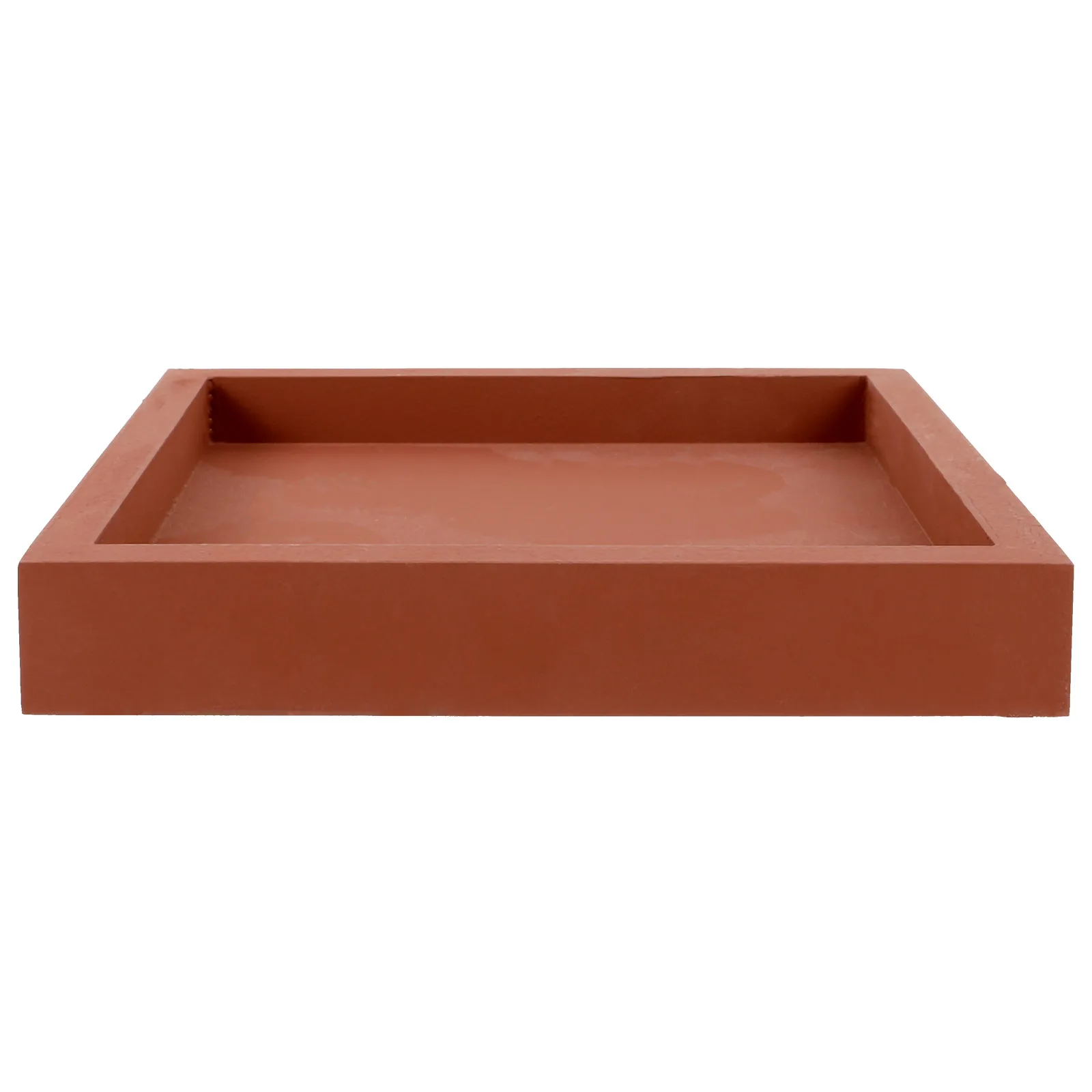 

Square Flower Pot Saucer Tray Cement Style Drip Trays for Indoor Plants Potted Plate Garden Use Leakproof Balcony Home Plastic