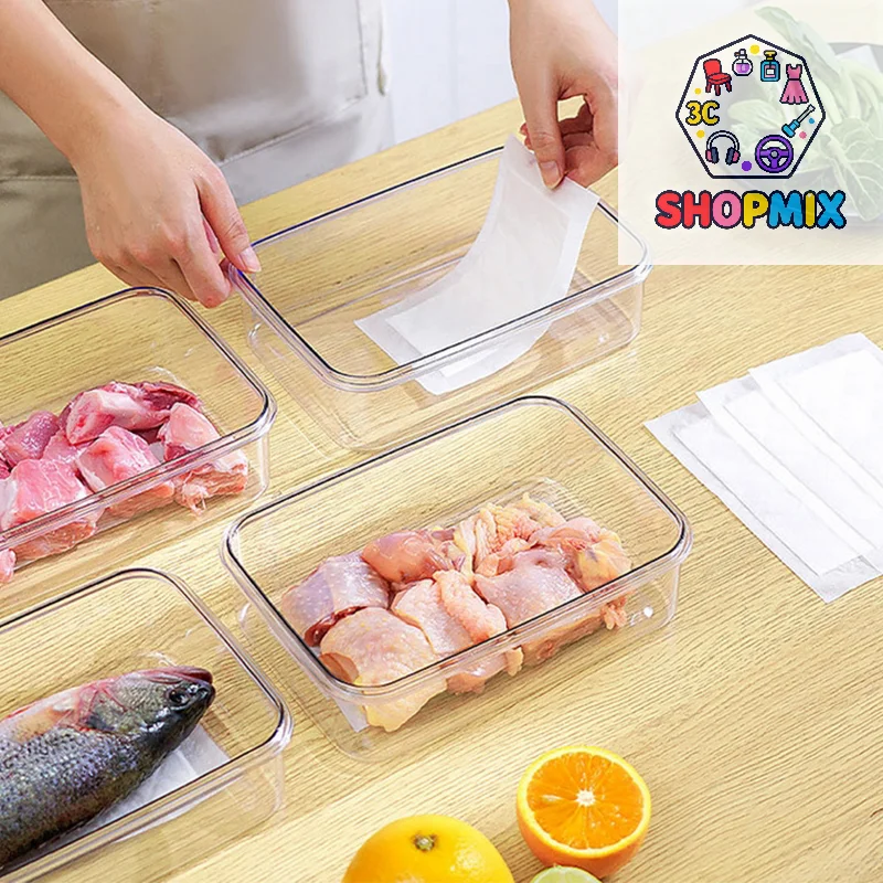 50Pcs Kitchen Rapid Absorbent Pads For Meat Fish Poultry Produce For Keeping Packaging Dry Clean Absorbent Paper Kitchen Tool