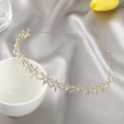 Rhinestone Six-Petal Flower Headband Women Luxury Head Hoop Band Fashion Party Hair Accessories Hair Band Hoops Headwear