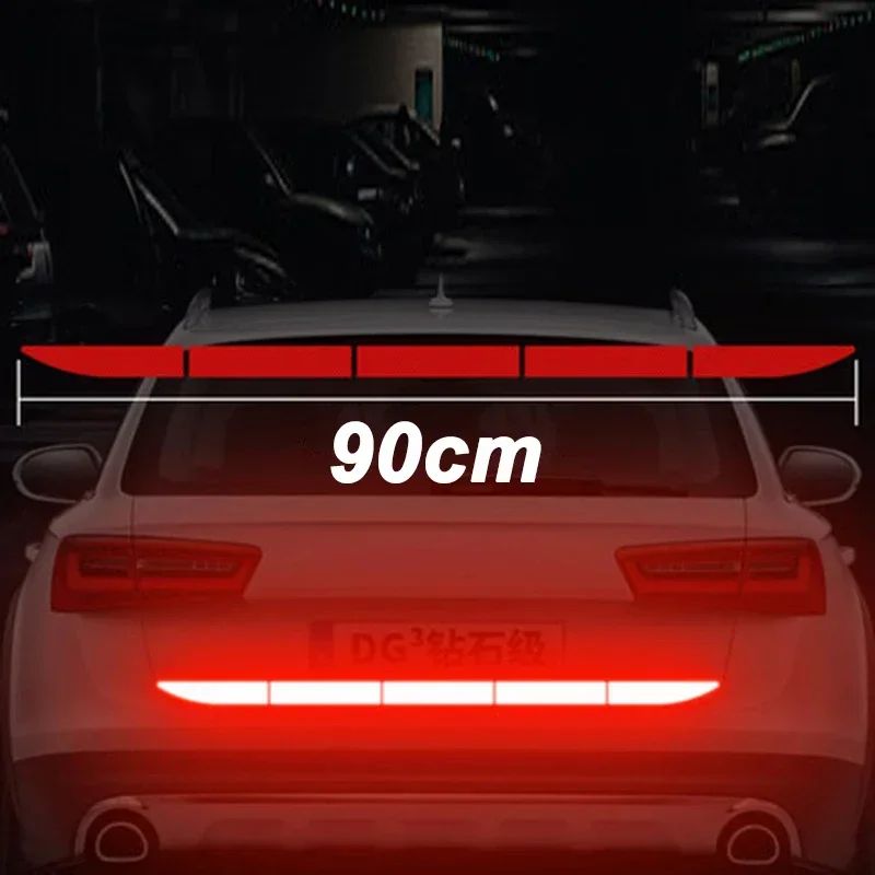 90cm Reflective Car Decal Safety Warning Reflector Tape Car Stickers Anti Collision Warning Reflector Sticker Auto Accessories