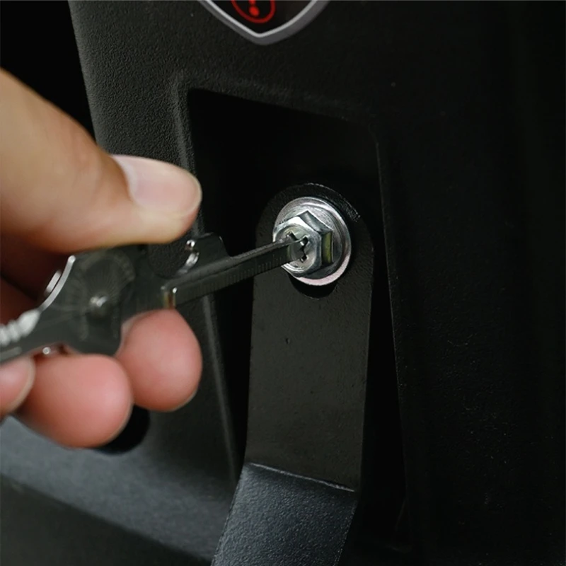 1pc 8-in-1 Multifunction Bottle Opener Screwdriver Key Shape Phillips Screwdrivers Keychain Pocket Repair Tool image 3