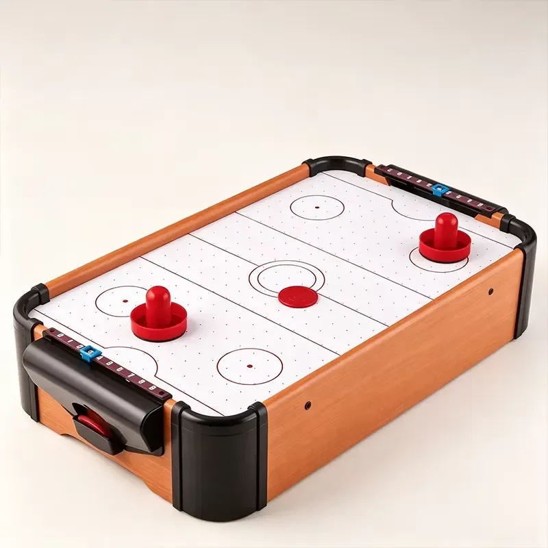 S.Q.F 288A Mini Air Hockey Table 40-inch scoring system, lightweight wooden frame, compact children's birthday gift, family