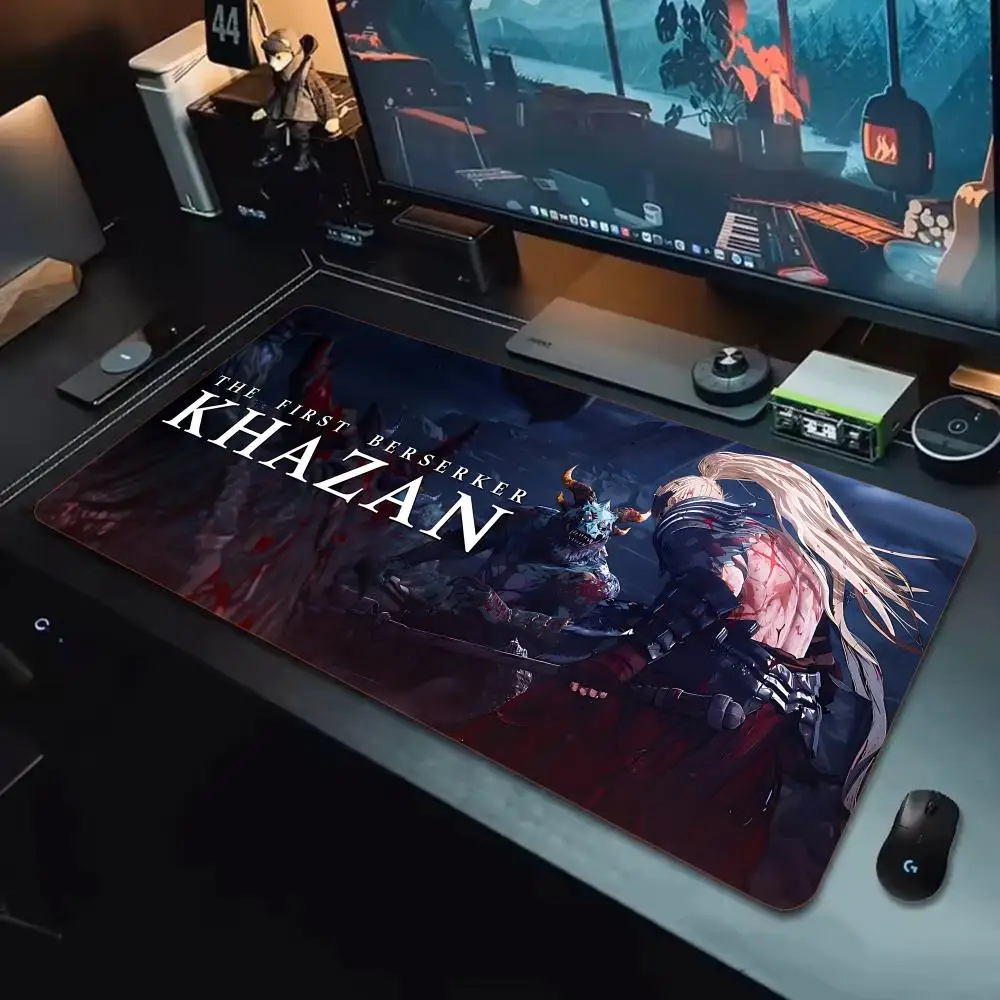 

Коврик для мыши Game The First Berserker Khazan, коврики для клавиатуры, резиновые коврики Kawai, нескользящий настольный коврик, XXL90x40 см