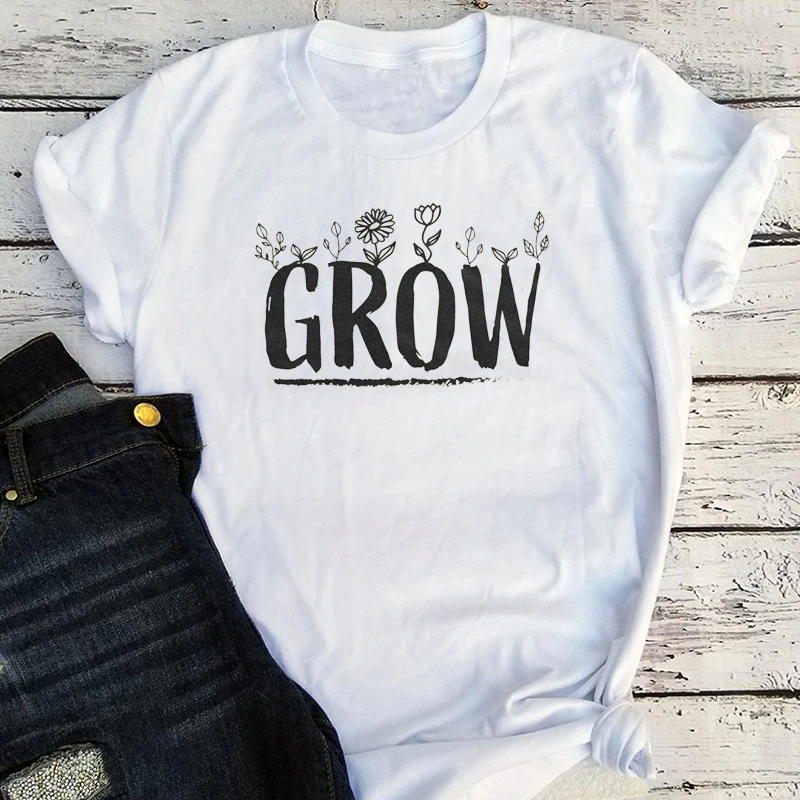 

Grow Chrysanthemum Shirt 2022 Flower Shirt Women Botanical Flower Shirt Vintage Chrysanthemum Flower T-shirt M