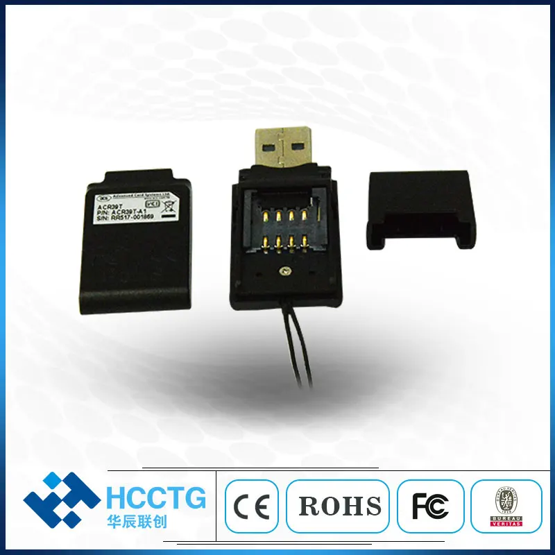 PC SC Compliant USB EMV ISO 7816 Smart Card Reader ACR39T-A1