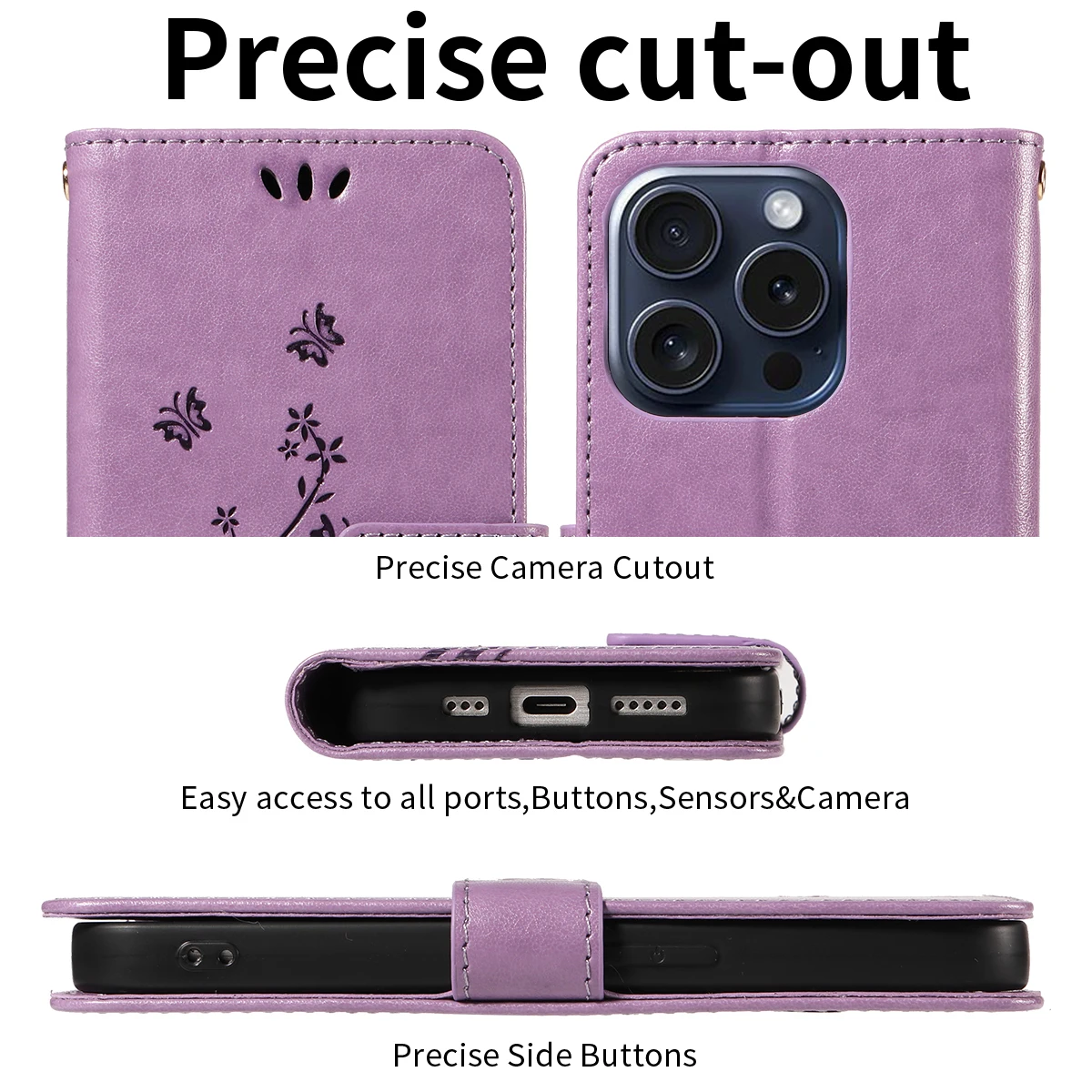 For Samsung Galaxy A13 Clamshell Wallet Embossed Phone Case image 4