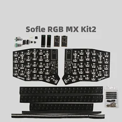 PCB kit for Sofle RGB Split keyboard hotswap Wired or Bluetooth Wireless ( Not prebuild )