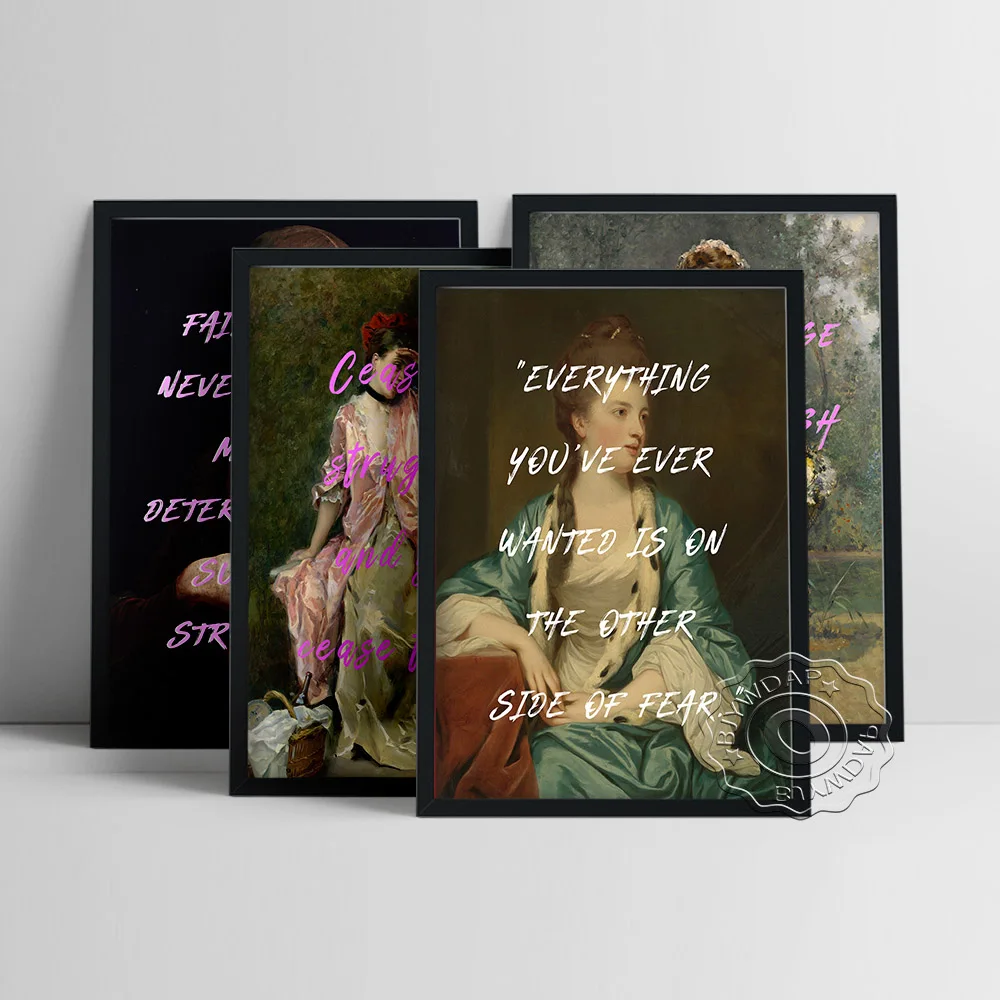 Feminism Inspirational Quote Prints Art Poster Girl Power Wall Picture Women Empowerment Canvas Painting Decor Feminist Gift