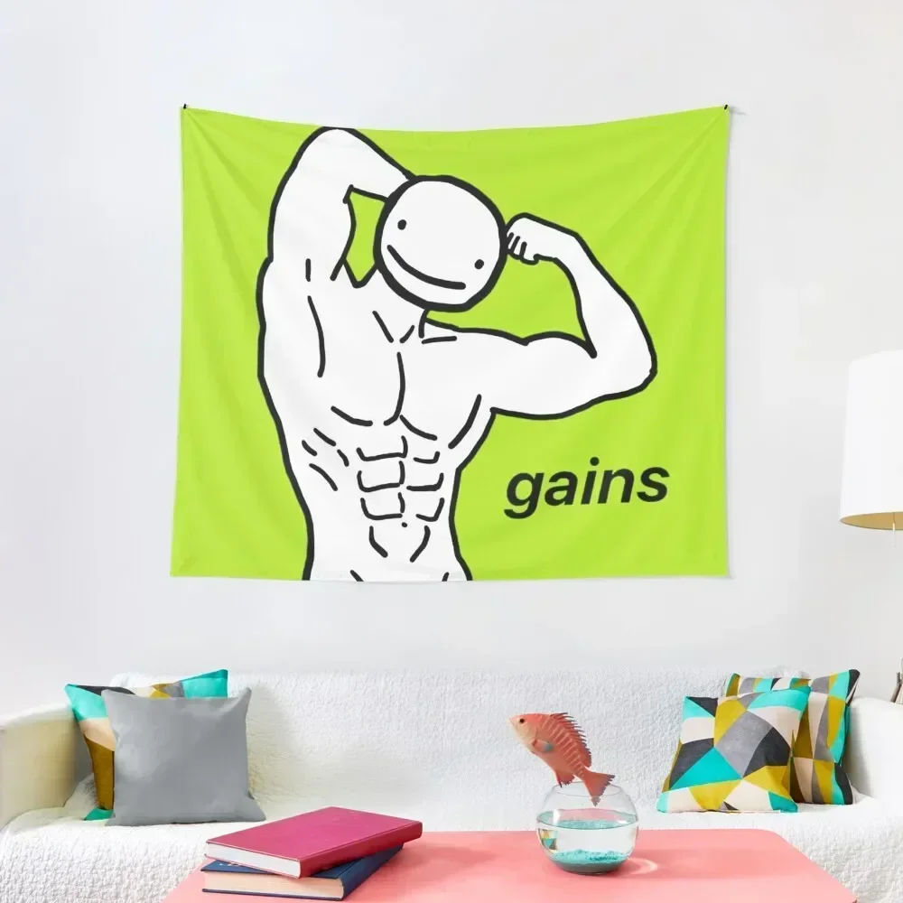 

buff dream (big muscles) Tapestry Home Decorations Aesthetic Room Decorations Aesthetics House Decor Tapestry