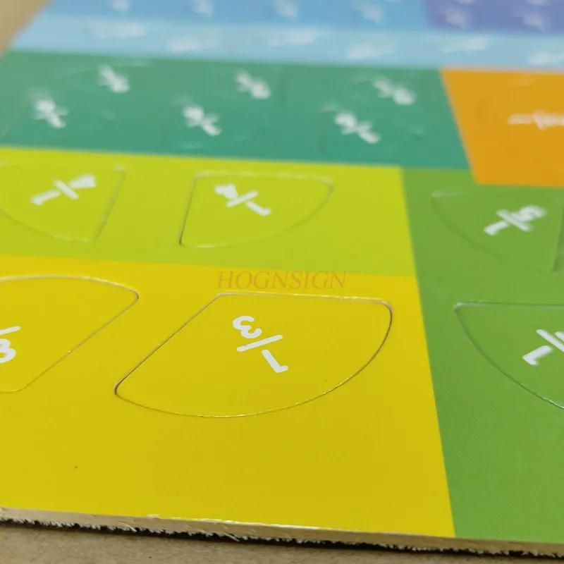 Children Magnetic Learning Math Wooden Fraction Book Set Parish Teaching Aids Arithmetic Learning Educational Toys