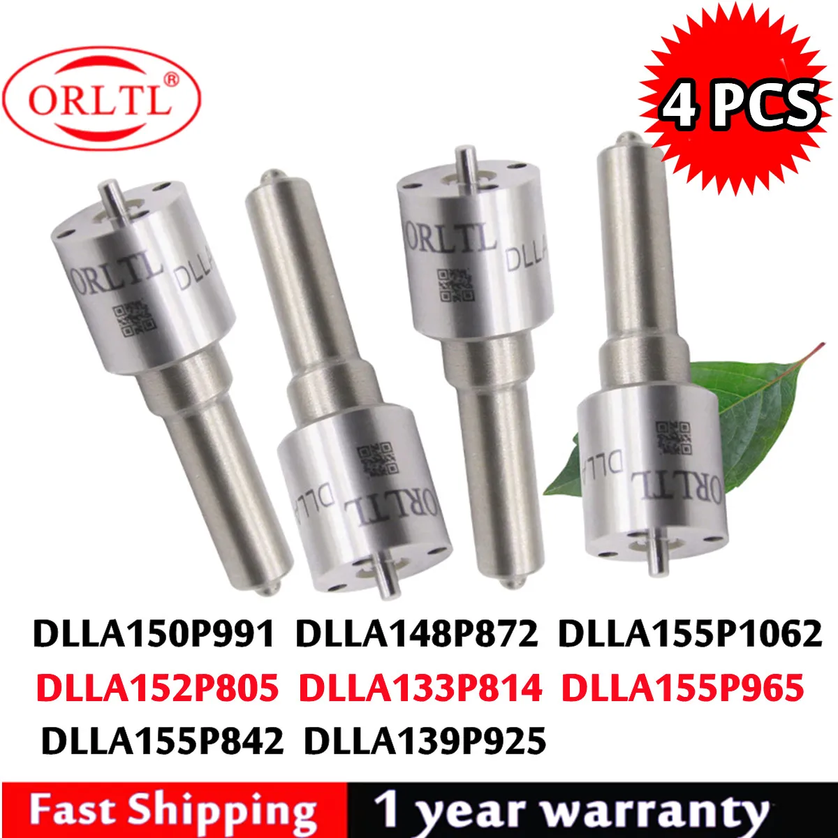 

4 PCS DLLA155P965 DLLA155P842 DLLA139P925 DLLA150P991 DLLA148P872 DLLA155P1062 DLLA152P805 DLLA133P814 CR NEW Diesel Fuel Nozzle