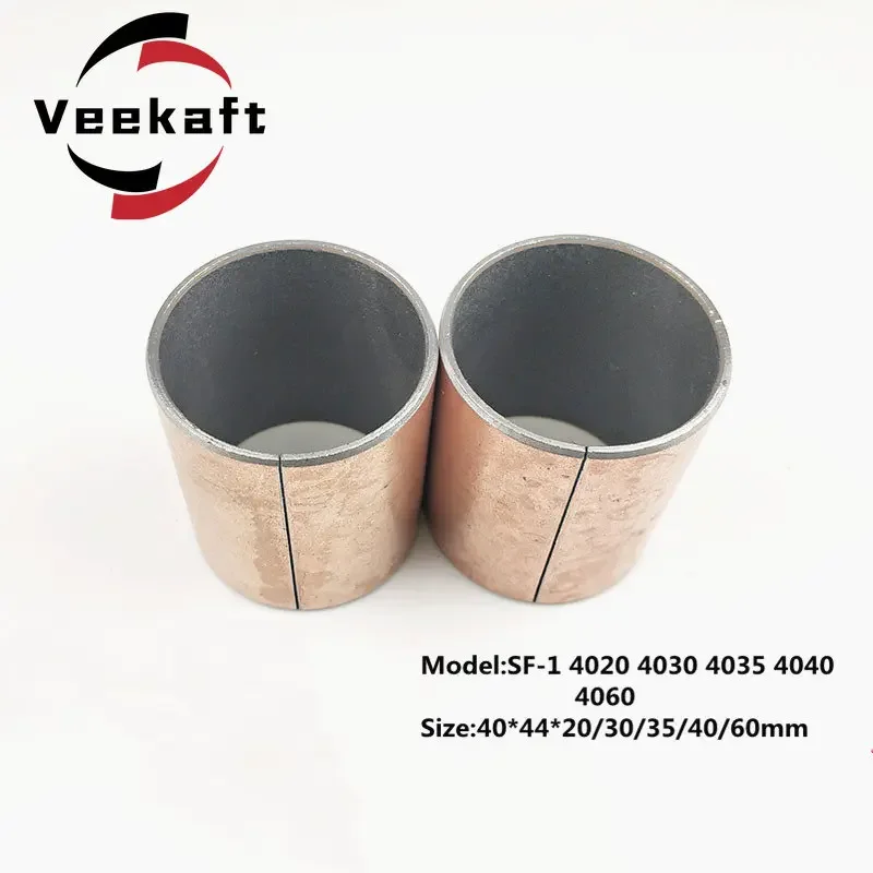 SF-1 4020 4030 4035 4040 4060 Self Lubricating Sleeve 40x44x20 40x44x30 40x44x35 40x44x40 40x44x60mm SF1 Kande Bearings