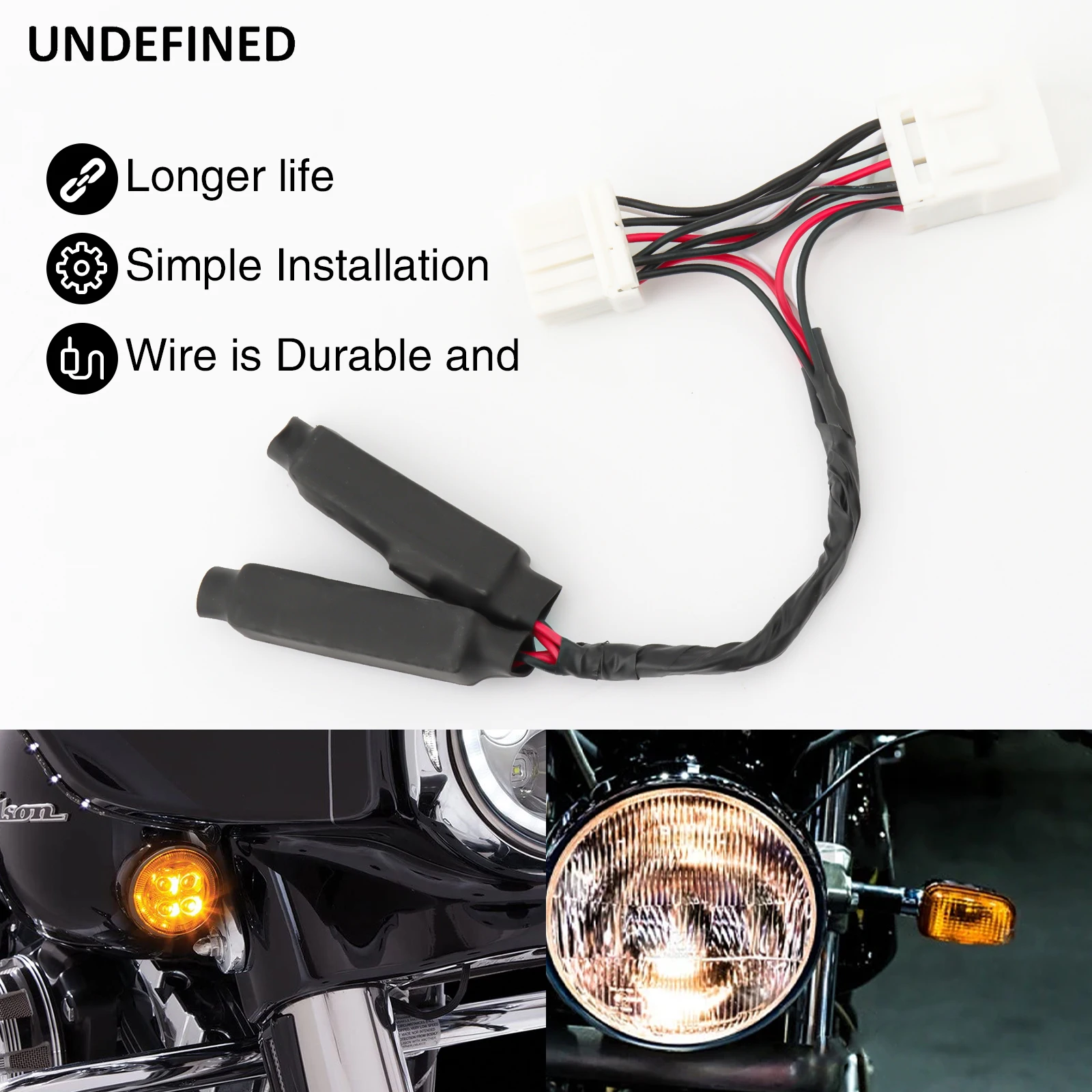 For Harley Electra Street Glide Road King Softail Dyna Motorcycle Equalizer LED Load Blinker Turn Signal Light Resistor Plug