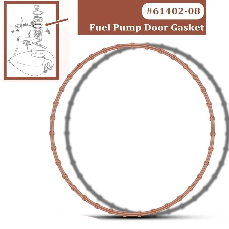 TML 61402-08 Fuel Tank Seal fits for Harley-Davidson Touring & Trike Models 2007-2025, Fuel Pump Door Gasket Fits Electra Glide
