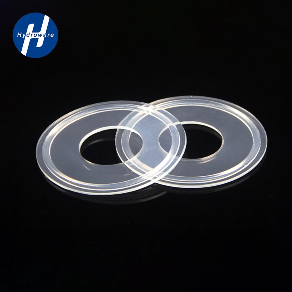 Tri Clamp Transparent Silicon Gasket Sealing Ring Flat Washer 1/2