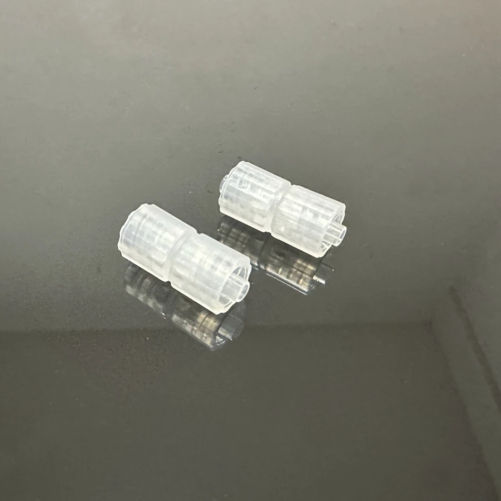 Conector de bloqueo Luer macho doble, conectores de plástico, 10 piezas, ampliamente utilizados