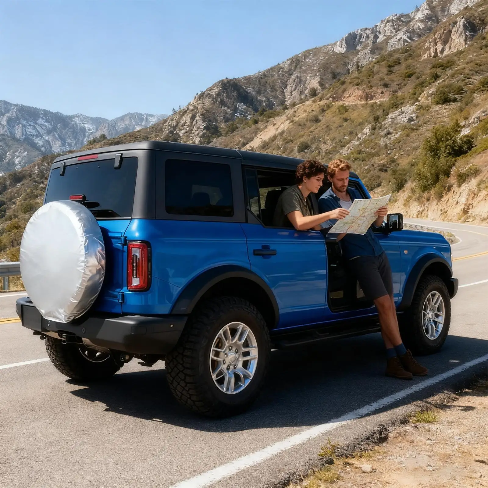 Чехол для запасного колеса, водонепроницаемый, ветрозащитный, с защитой от УФ-лучей, защитный чехол для уличного автомобиля, защитный чехол для шин для транспортных средств, грузовиков на колесах