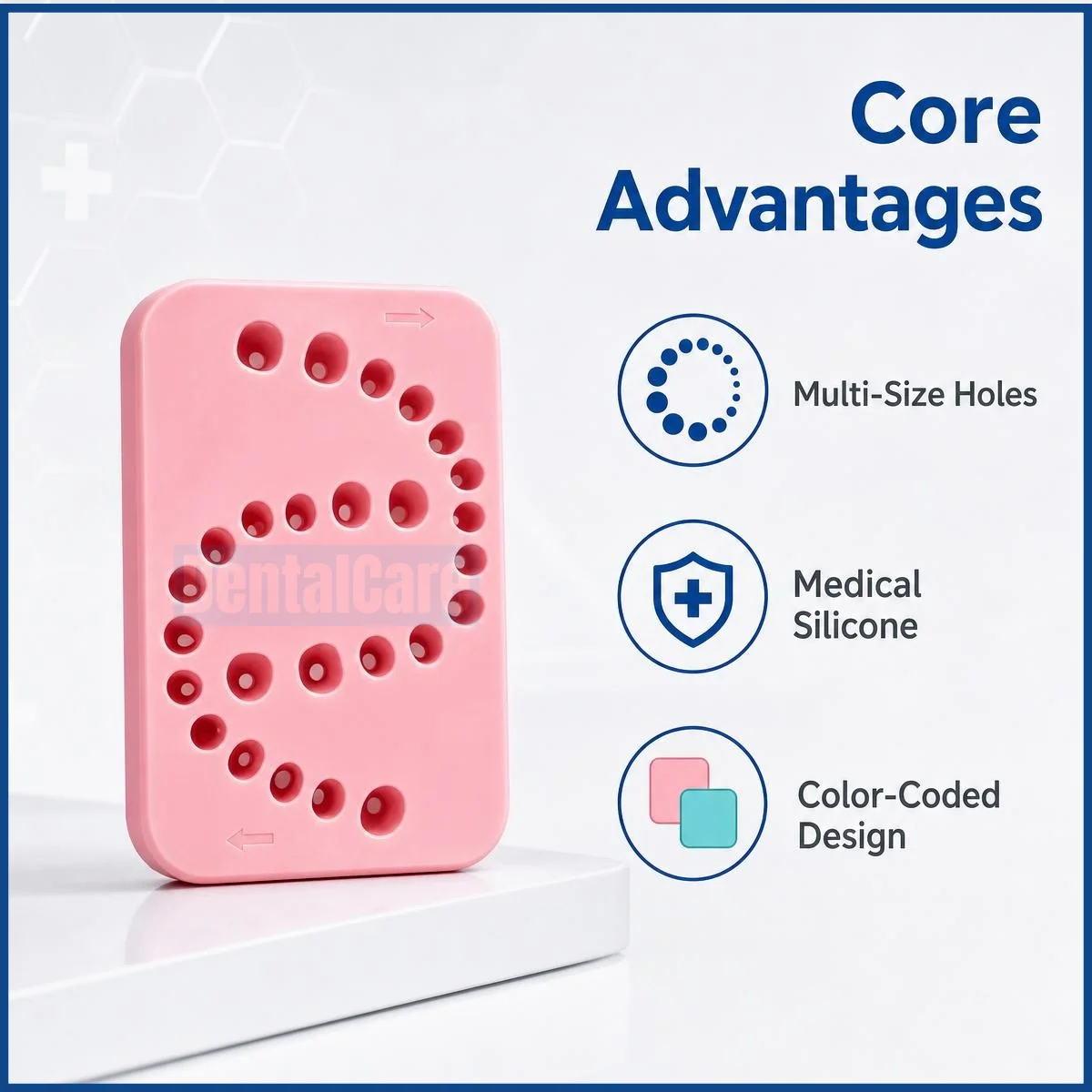 Dental Customizable Silicone Former for Chairside Gingival Contour Shaping Implant Gingival Cuff Forming Mold Pink