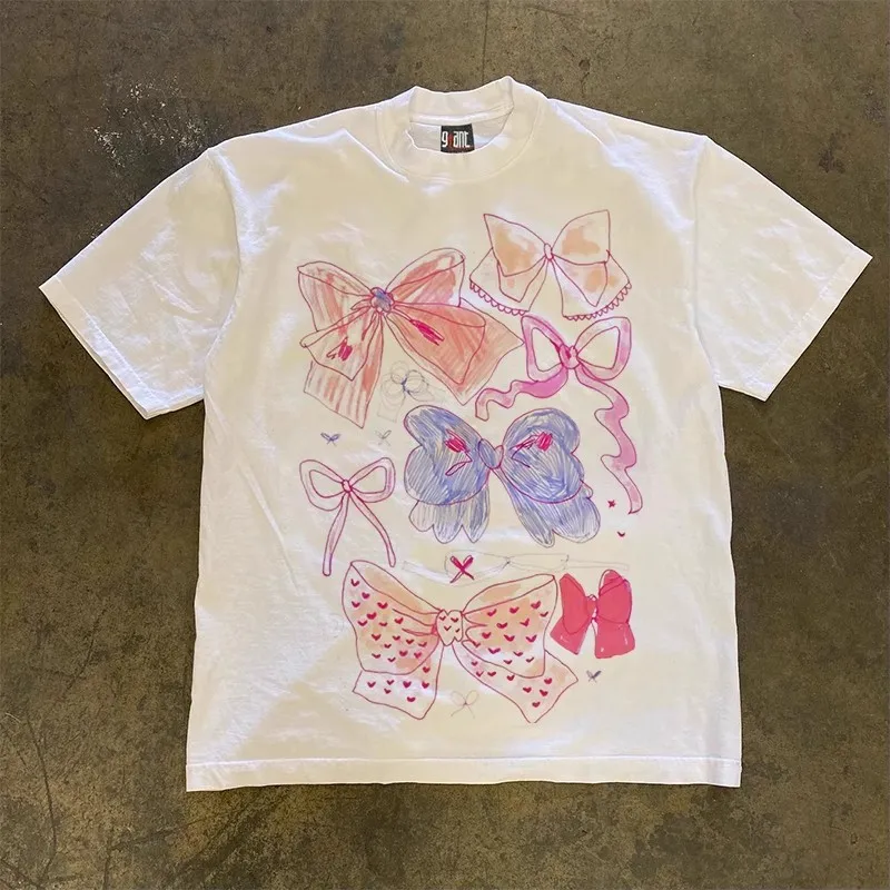 

Футболка унисекс из 100% хлопка, плотность 260 г/м², с коротким рукавом, свободного кроя, универсальная повседневная одежда, идеально подходит для пар.