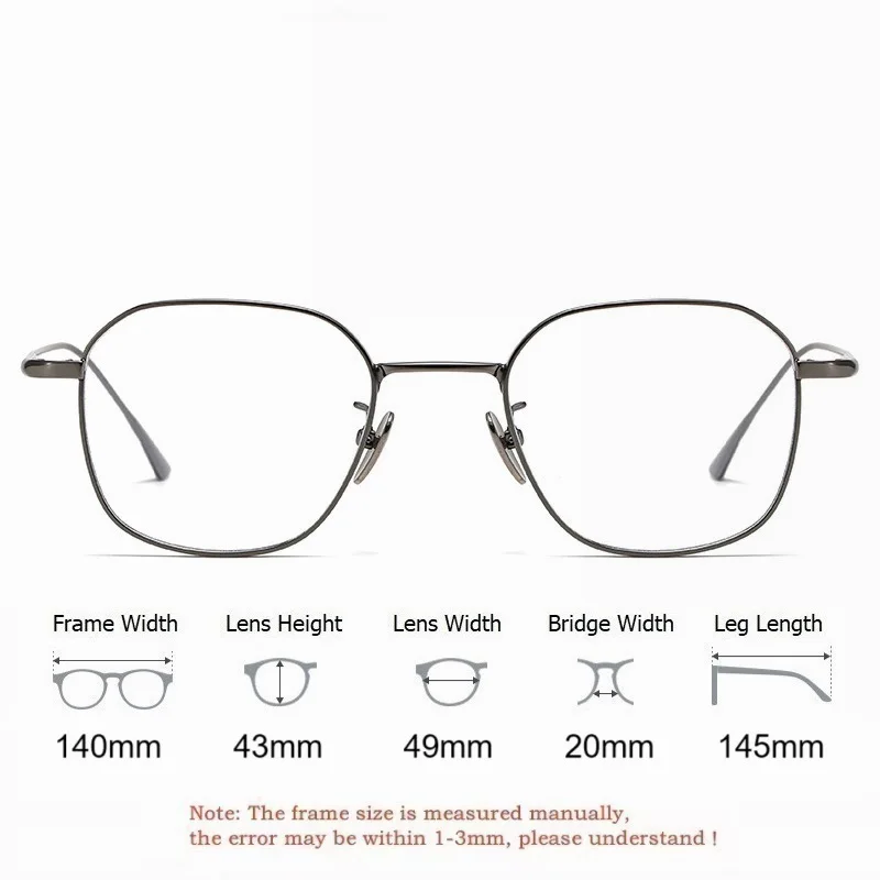 Титановые оправы для очков EYELUYAN, оптические оправы, очки унисекс, очки в стиле ретро, очки по рецепту, мужские и женские оправы для близорукости