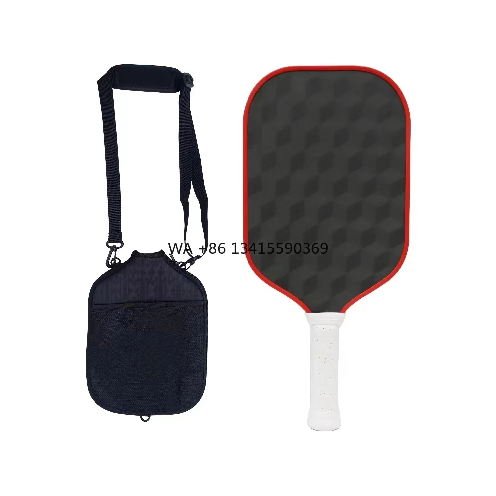 

Premium Quality Cube 3D 18k 24K T700 Carbon Fiber Surface PP Honeycomb Core Custom Pickleball Paddle
