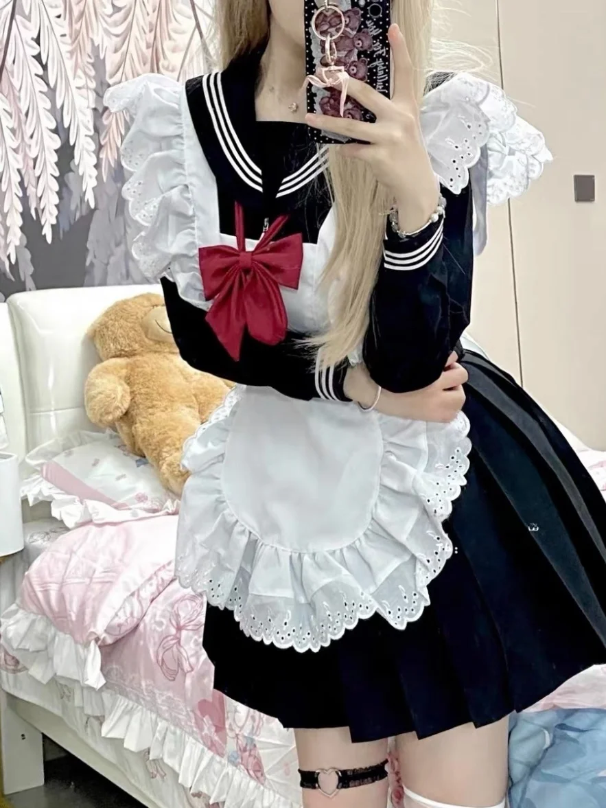 Miubby Lace Apron Soft Girl Maid JK Apron Lolita Chinese Girl Cosplay Accory Cotton Material Summer 2024 Collection