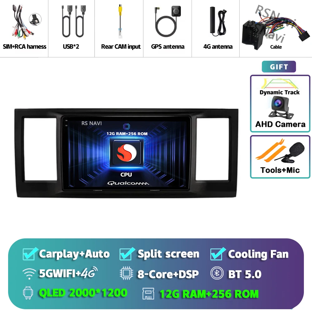 Android 15 Carplay Auto Voor Vw Volkswagen Caravelle 6 T6.1 T6 2015 2016 2017-2020 Multimedia Autoradio Speler video Wifi + 4G Bt