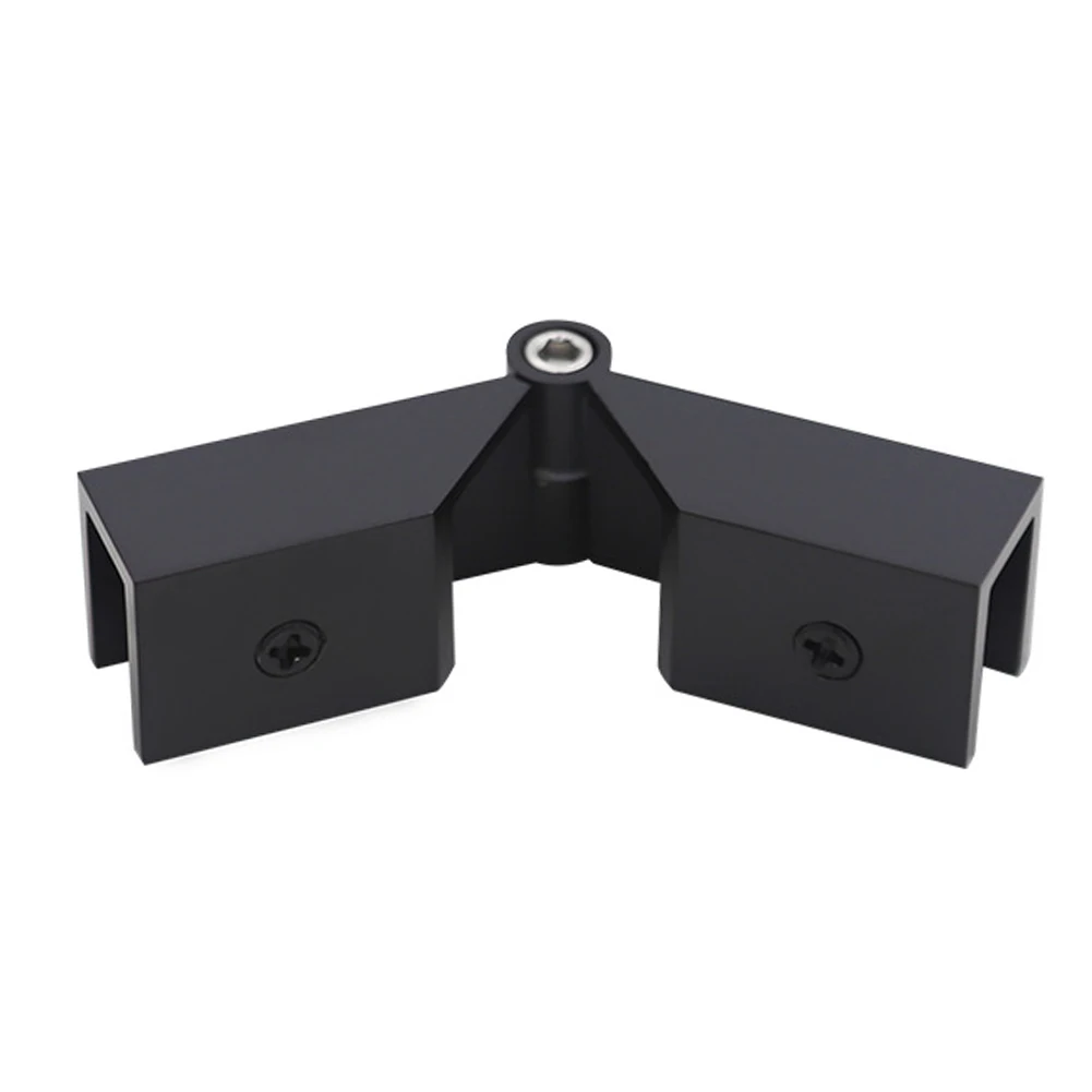 

Modern Bathroom Decor Black Brass Shower Door Bracket Brass Shower Door Bracket Holder Easy Installation Hardware